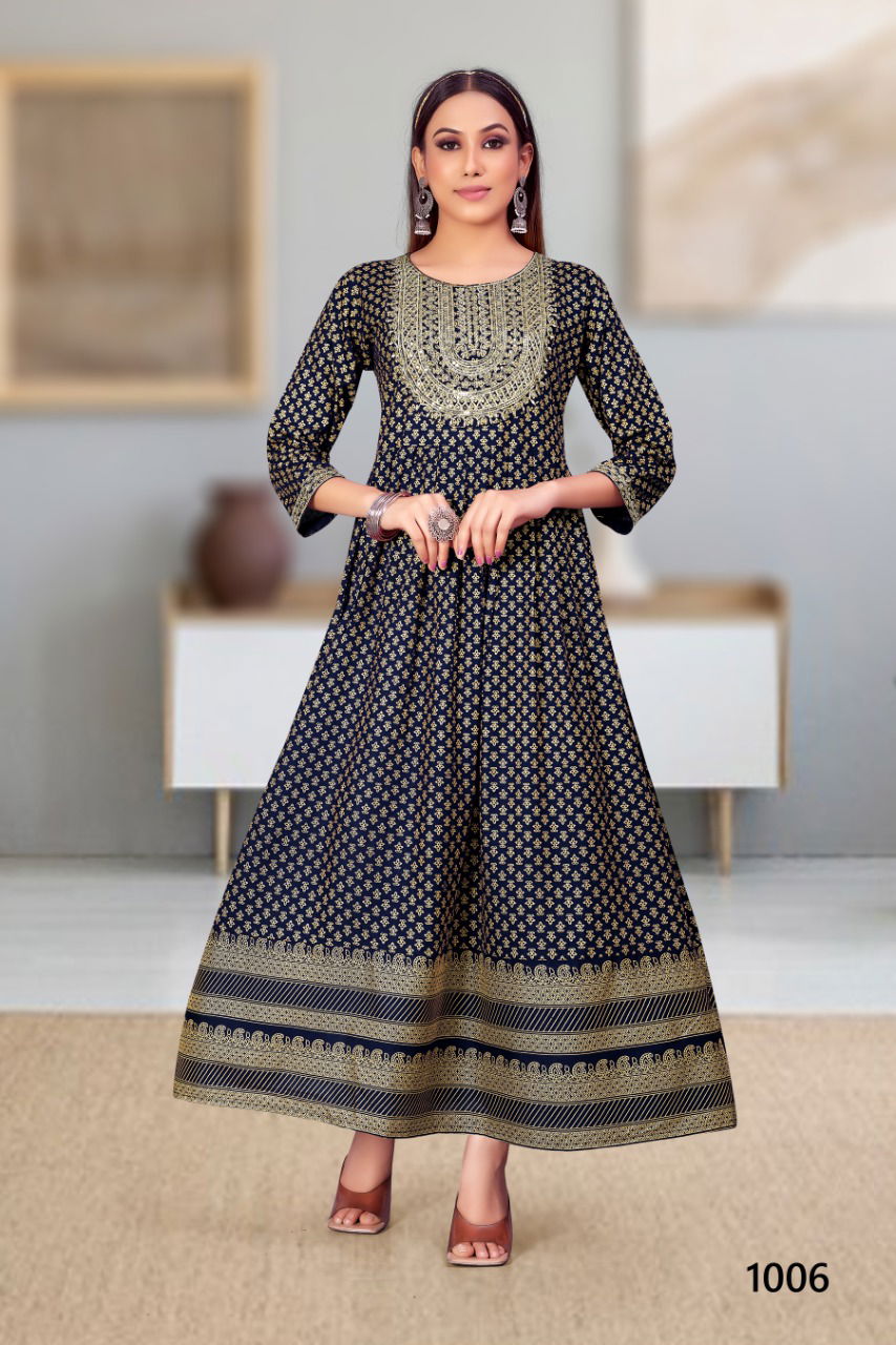 Jinesh Nx Mitali Fancy Wear Wholesale Anarkali Kurti Catalog
